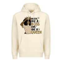 Sandshell hustle like a boss live like a queen Premium Hoodie - MaliasSmallBusiness