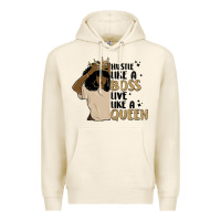 Tofu hustle like a boss live like a queen Premium Hoodie - MaliasSmallBusiness