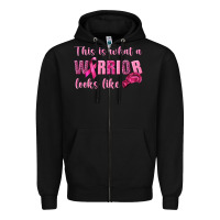 Black This Is What a Warrior Looks Like Zipper Hoodie - texasbilliewilder