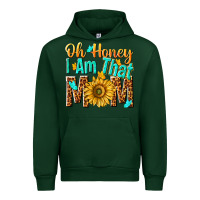 Forest Green oh honey i am that mom Urban Hoodie - NancyCooperArtShop