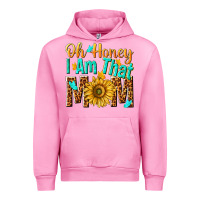 Fuchsia Pink oh honey i am that mom Urban Hoodie - NancyCooperArtShop