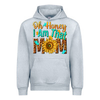 Heather Grey oh honey i am that mom Urban Hoodie - NancyCooperArtShop