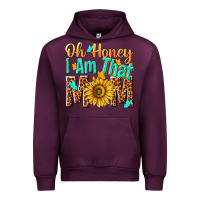 Mauve Wine oh honey i am that mom Urban Hoodie - NancyCooperArtShop