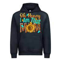 Navy oh honey i am that mom Urban Hoodie - NancyCooperArtShop