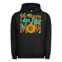 Pigment Black oh honey i am that mom Urban Hoodie - NancyCooperArtShop