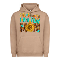 Pigment Burro oh honey i am that mom Urban Hoodie - NancyCooperArtShop