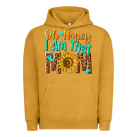 Pigment Peanut Butter oh honey i am that mom Urban Hoodie - NancyCooperArtShop