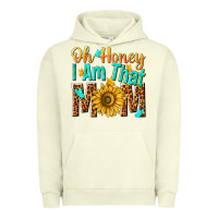 Pigment Pistachio oh honey i am that mom Urban Hoodie - NancyCooperArtShop