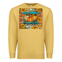 Antique Gold hello pumpkin season tumbler Premium Sweatshirt - Artiststas