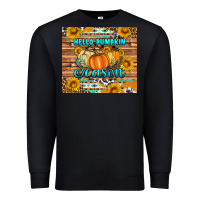 Black hello pumpkin season tumbler Premium Sweatshirt - Artiststas