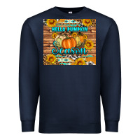 Navy hello pumpkin season tumbler Premium Sweatshirt - Artiststas