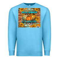 Ocean Blue hello pumpkin season tumbler Premium Sweatshirt - Artiststas