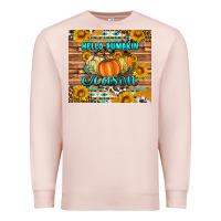 Pale Pink hello pumpkin season tumbler Premium Sweatshirt - Artiststas