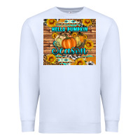 White hello pumpkin season tumbler Premium Sweatshirt - Artiststas