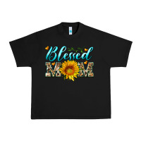 Black blessed mom with sunflower Urban Heavy Tee - Artiststas