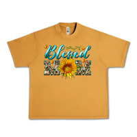 Peanut Butter blessed mom with sunflower Urban Heavy Tee - Artiststas