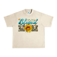 Sandshell blessed mom with sunflower Urban Heavy Tee - Artiststas