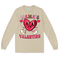Mushroom mamas valentine with cute heart Long Sleeve Tee - texasbilliewilder