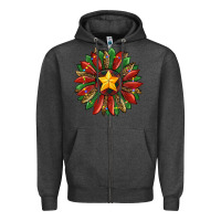 Charcoal Heather christmas sunflower Zipper Hoodie - RanaPortraitStore