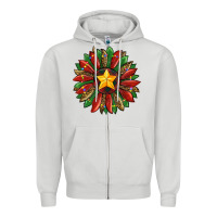 Dove Grey christmas sunflower Zipper Hoodie - RanaPortraitStore