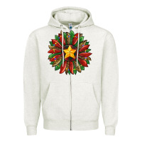 Oatmeal Heather christmas sunflower Zipper Hoodie - RanaPortraitStore