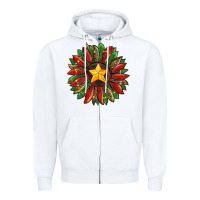 White christmas sunflower Zipper Hoodie - RanaPortraitStore
