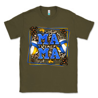 Army Green volleyball mama with leopard Classic Tee - Zillion Design Studio