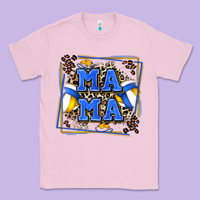 Volleyball Mama With Leopard Classic Tee Designed By Zillion Design Studio