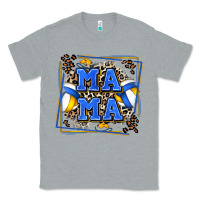 Heather Grey volleyball mama with leopard Classic Tee - Zillion Design Studio