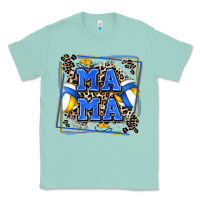 Seafoam volleyball mama with leopard Classic Tee - Zillion Design Studio