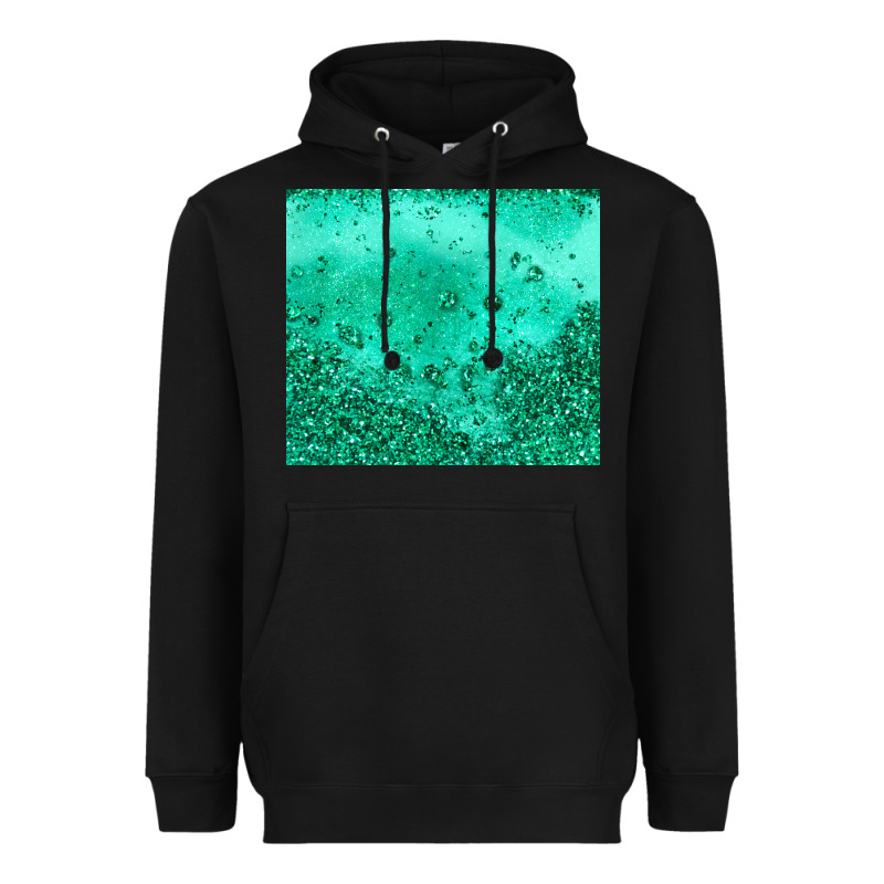 Green Glitter Heavyweight Hoodie by JahusDesignShop | Teevron
