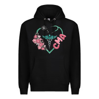 Black cma  heart Premium Hoodie - MaliasSmallBusiness