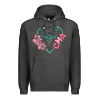 Charcoal Heather cma  heart Premium Hoodie - MaliasSmallBusiness
