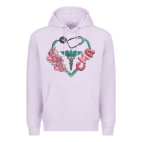 Lilac cma  heart Premium Hoodie - MaliasSmallBusiness