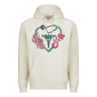 Oatmeal Heather cma  heart Premium Hoodie - MaliasSmallBusiness