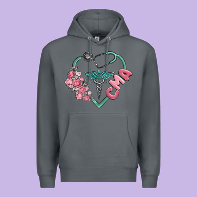 Cma  Heart Premium Hoodie Designed By Maliassmallbusiness
