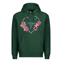 Sports Green cma  heart Premium Hoodie - MaliasSmallBusiness