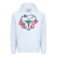 White cma  heart Premium Hoodie - MaliasSmallBusiness