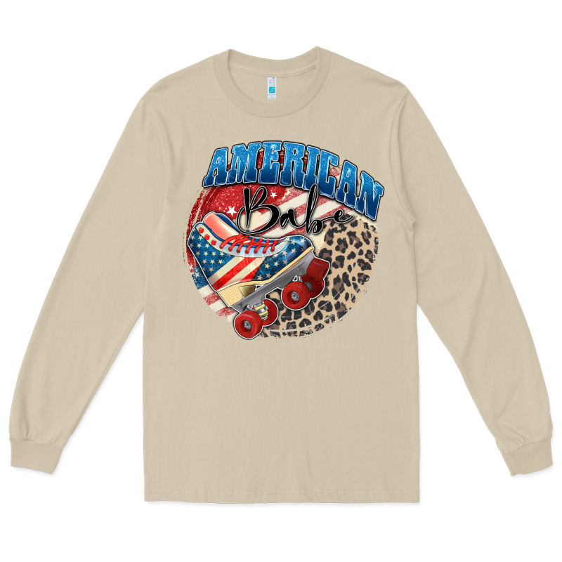 American Babe Long Sleeve Tee by Zillion Design Studio | Teevron