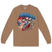 Toasted Coconut American babe Long Sleeve Tee - Zillion Design Studio