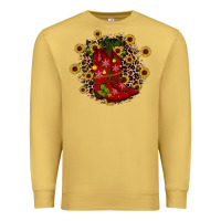 Antique Gold boots wood slice ornament Premium Sweatshirt - JahusDesignShop