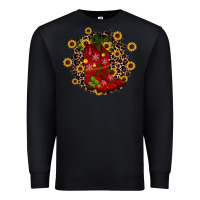 Black boots wood slice ornament Premium Sweatshirt - JahusDesignShop