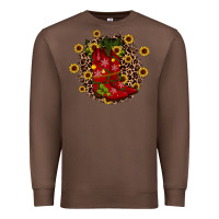 Chestnut boots wood slice ornament Premium Sweatshirt - JahusDesignShop
