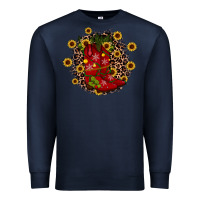 Navy boots wood slice ornament Premium Sweatshirt - JahusDesignShop