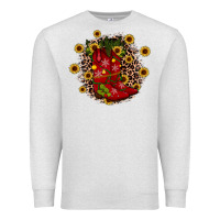 Oatmeal Heather boots wood slice ornament Premium Sweatshirt - JahusDesignShop