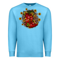 Ocean Blue boots wood slice ornament Premium Sweatshirt - JahusDesignShop