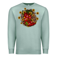 Seafoam boots wood slice ornament Premium Sweatshirt - JahusDesignShop