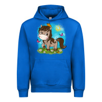 Cobalt little cute horse Urban Hoodie - NancyCooperArtShop