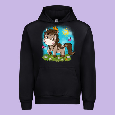 Little Cute Horse Urban Hoodie Designed By Nancycooperartshop
