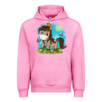 Fuchsia Pink little cute horse Urban Hoodie - NancyCooperArtShop